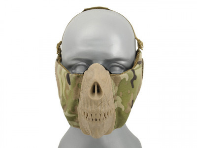 Masca Half Face Skull protectie urechi CS Multicam foto