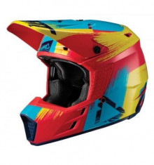 Leatt CASCA COPII GPX 3.5 JR V19.1 RED/LIME ECE foto