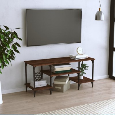 vidaXL Comodă TV, stejar maro, 102x35x45,5 cm, lemn prelucrat foto