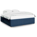 Cumpara ieftin Cadru de pat fara saltea, albastru, 180x200 cm, textil