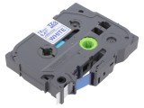 Bandă Etichetare Albă 12mm x 8m, Caracter Albastru
