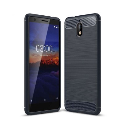 Husa TPU OEM Carbon pentru Nokia 3.1, Bleumarin foto