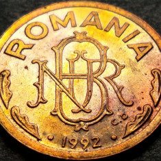 Moneda 1 LEU - ROMANIA, anul 1992 * cod 1116 F