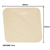 Geam lateral mobil cabina patrata UTB U-445, 594x553 mm, grosime 4 mm