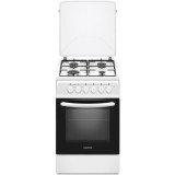 Aragaz NLT 5604A/E1, 50x60, plita gaz si cuptor electric, aprindere electrica plita, Alb, Nobeltek