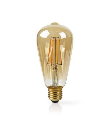 Bec Wi-Fi Smart LED cu filament Nedis E27 ST64 5W 500lm foto