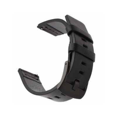 Curea piele Tactical pentru Huawei Watch GT, Neagra foto