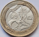 2 pounds 2002 Marea Britanie, Commonwealth Games, Manchester 2002 - Scotland, km#1032