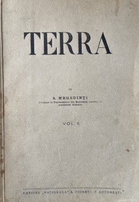 Simion Mehedinti - Terra, 2 vol, princeps foto