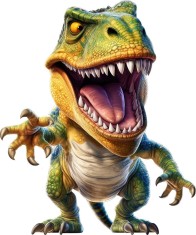 Sticker decorativ Dinozaur, Verde, 71 cm, 7945ST-3 foto