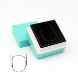 Stampila Nail Art Oval Blue Laloo