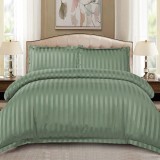 Cumpara ieftin Lenjerie Damasc Stripe Verde 4 Piese (Finet)