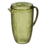 Cana cu maner si capac pentru bauturi,plastic,verde,2500 ml