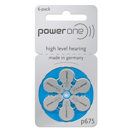Set baterii auditive power one varta p675 6b Set baterii auditive power one varta p675 6b