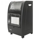 Soba metalica pe gaz GPL + rezistente pe quartz, cu roti, mobila, Samus RS422Q, 750 x 410 x 460 mm