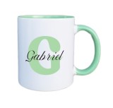 Cana maner verde personalizata prenume Gabriel, INOVATIX&reg;. 330ml, Oem