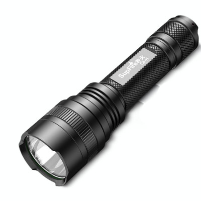 Lanterna SupFire, 15 W, LED, 1500 lm, 4000 mAh, 167 x 45 x 30 mm, 5 moduri, raza actiune 300 m, Negru foto