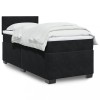 VidaXL Pat box spring cu saltea, negru, 100x200 cm, catifea 3288536