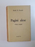 PAGINI ALESE. VOLUM OMAGIAL de RADU D. ROSETTI , 1935