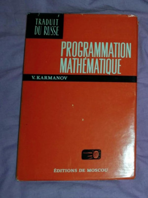 Programmation mathematique / V. Karmanov foto