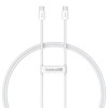 Cablu de Date Type-C la Type-C, 30W, 1m - Baseus (P10365200211-00) - Moon White