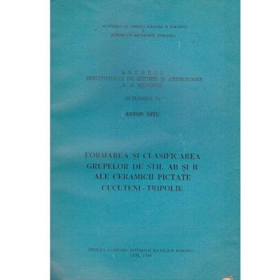 Anton Nitu - Formarea si clasificarea grupelor de stil AB si B ale foto