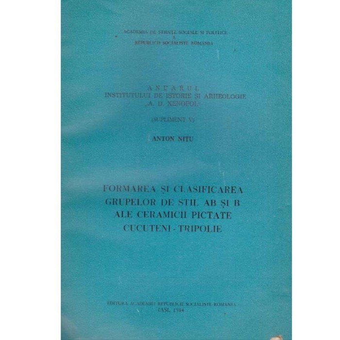 Anton Nitu - Formarea si clasificarea grupelor de stil AB si B ale