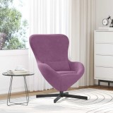 Scaun tip ou, violet, catifea