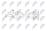 Planetara Mitsubishi Pajero II, III 2000-2006; partea din spate, stanga = dreapta, cutie viteza manuala, automata; MR528645; NTY, aftermarket