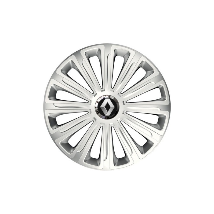 Set 4 capace roti Cu Inel Cromat Trend R16 Compatibil Cu Renault