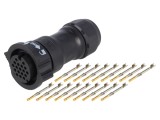 Conector circular mufă pe cablu 18 pini IP68 mamă