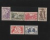 Africa Ecuatoriala Colonii franceze 1937 - Omnibuse , Expozitia Mondiala Paris , serie 6 valori, dantelate , MNH , Mi.75-80, Organizatii internationale, Nestampilat