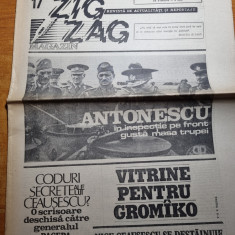 Ziarul Zig-Zag 3-9 iulie 1990-interviu nicu ceausescu,mircea dinescu,dana pacepa
