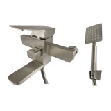 Baterie pentru dus Mixxus KUB-009, 40 mm, monocomanda, cartus ceramic, otel inoxidabil
