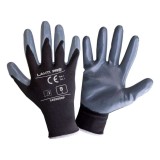 Manusa Nitril Cu Poliester / Gri-negru - 10