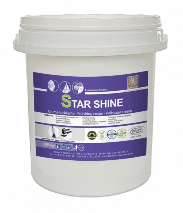 Star Shine Neutru crema de lustruit granit si cuart Faber, 5kg, pe baza de apa