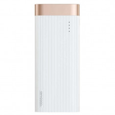 Baterie Externa Power Bank, Baseus Parallel Line, 10000 mAh USB + USB-C + micro USB, Alb foto