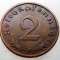 2.799 GERMANIA 2 REICHSPFENNIG 1936 A RARA