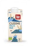 Crema de orez bio vegan, fara gluten, fara lactoza, 200ml, brand Lima