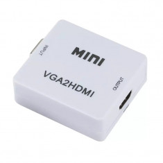 Convertor de imagine și sunet de la VGA la HDMI Alb
