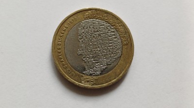 Marea Britanie / Anglia -2 Pounds/Lire 2012-Charles Dickens foto