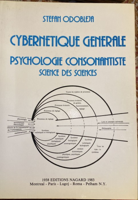 STEFAN ODOBLEJA/CIBERNETIQUE GENERALE-PSYCHOLOGIE CONSONANTISTE,1983/F.BUNA/t1