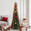 VidaXL Brad de Crăciun artificial cu 150 LED Verde 180 cm PVC 42018632