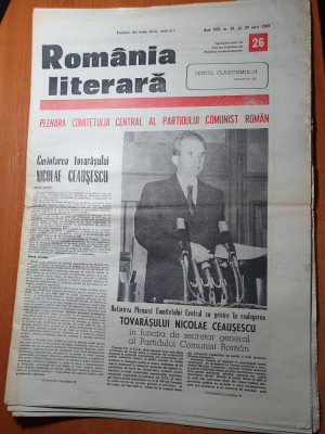 romania literara 29 iunie 1989-articol george calinescu foto