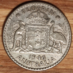 Australia - argint - moneda de colectie - 1 florin 1946 superb stare f buna