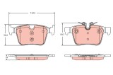 TRW GDB2351 set placute frana,frana disc