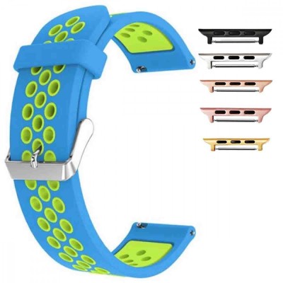 Curea din silicon compatibila cu Apple Watch 10, 46mm, Electric Green foto