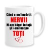 Cana alba personalizata &quot;Cand s-au impartit nervii, INOVATIX&reg;. 330ml, Oem