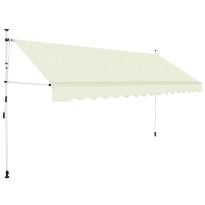 Gossi copertina retractabila manual, crem, 350 cm foto