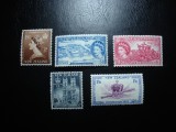 NOUA ZEELANDA 1953 SERIE INCORONAREA ELISABETA II MH